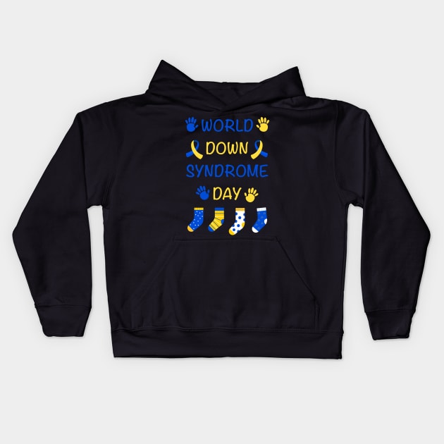 World Down Syndrome Day Kids Hoodie by Jkinkwell